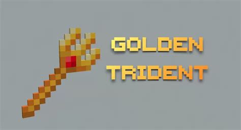 Golden Trident Minecraft Texture Pack