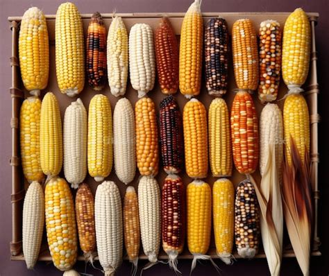 Premium AI Image | The diversity of corn varieties available