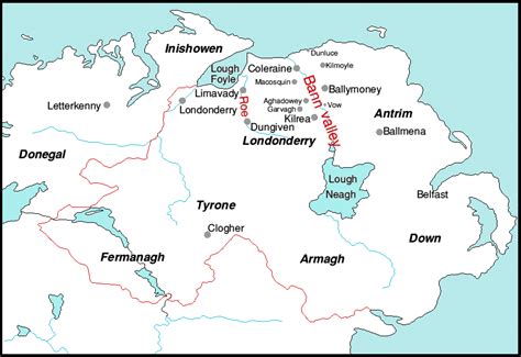 Bann Valley families genealogical data.