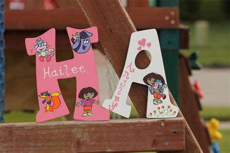 Dora the Explorer handpainted wooden letters. Make great gifts! | Wooden letters, Dora the ...