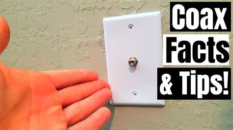 COAX CABLE FACTS, SAFETY & DOS & DON'TS! COAX OUTLET INSTALLATION - HOW TO - YouTube