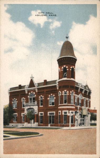 City Hall Abilene, KS Postcard