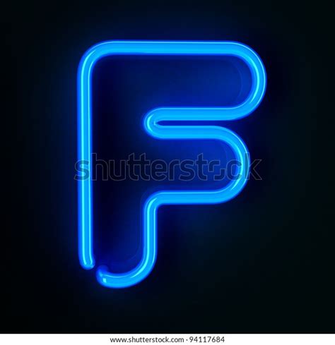 Highly Detailed Neon Sign Letter F Stock Illustration 94117684 ...