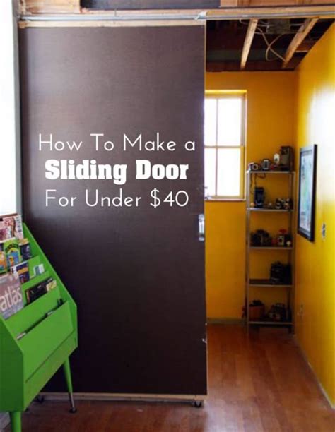 DIY Home Decor: How To Make a Sliding Door for Under $40 | Apartment ...