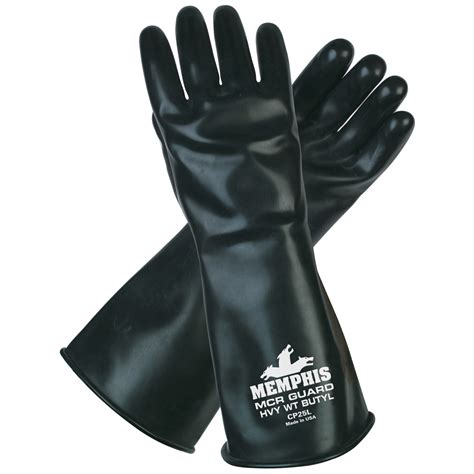 Memphis Gloves Butyl Gloves - 25 mil Smooth Finish | FullSource.com