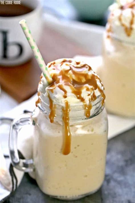 Caramel Frappuccino Recipe (Homemade Caramel Frappe) - The Cookie Rookie®