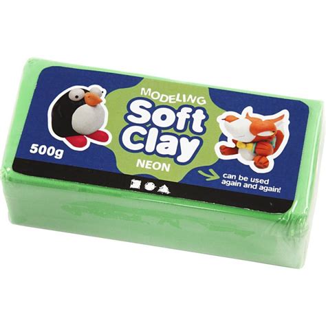 SOFT CLAY 500G GREEN - Play Resource