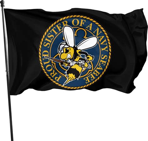 Amazon.com : Seabee Sister Us Flag Outdoor Flags Banner Flags Flag 3x5 Ft : Patio, Lawn & Garden