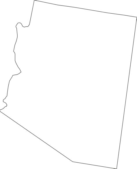 Arizona State Outline Decal - ClipArt Best