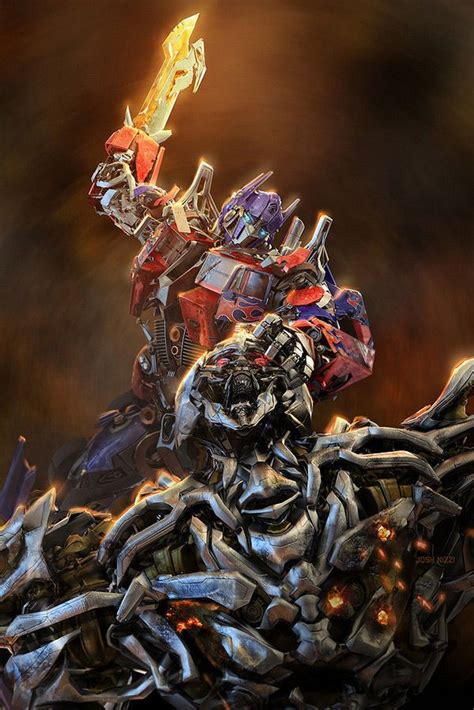 Transformers Megatron vs. Optimus prime Transformers Optimus Prime ...