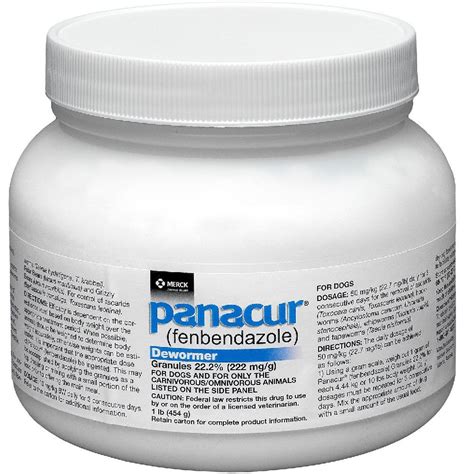 Panacur Granules 22.2% Fenbendazole, 1 lb | Free Shipping | EntirelyPets Rx