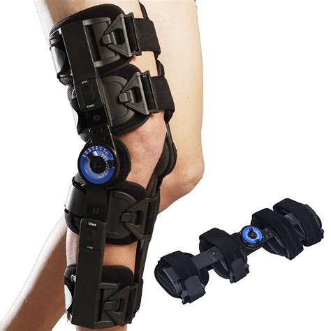 Orthomen Hinged ROM Knee Brace, Post Op Knee Brace for Recovery ...