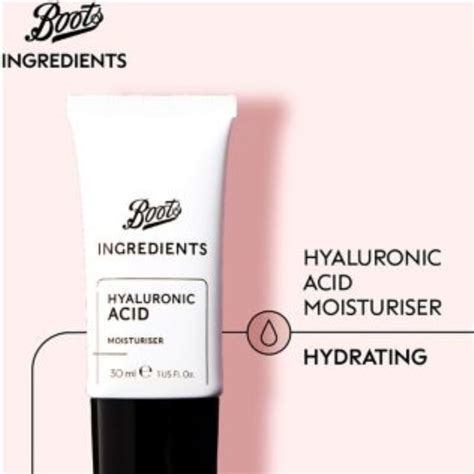 Boots Ingredients Hyaluronic Acid Moisturiser 30ml || The MallBD