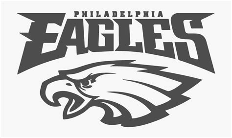 Work With The Eagles Organization To Further Develop - Philadelphia Eagles Logo Black And White ...