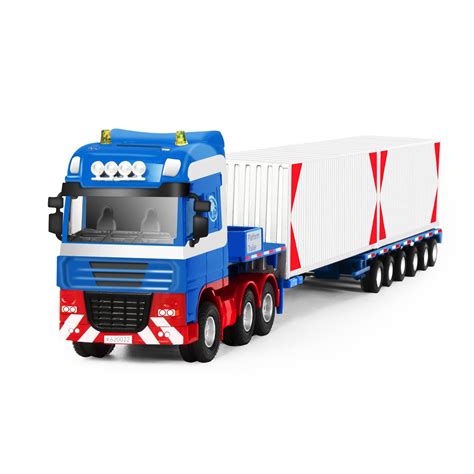 Mua Fubarbar Semi Truck Toys, 1:50 Transport Telescopic Carrier Truck Set with 2 Openable ...