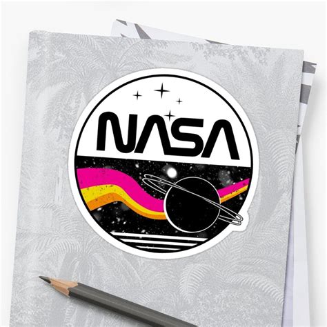 "NASA " Sticker by andreea2001 | Redbubble | Nasa, Stickers, Glossier ...