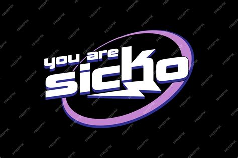 Premium Vector | A logo for sicko that is on a black background