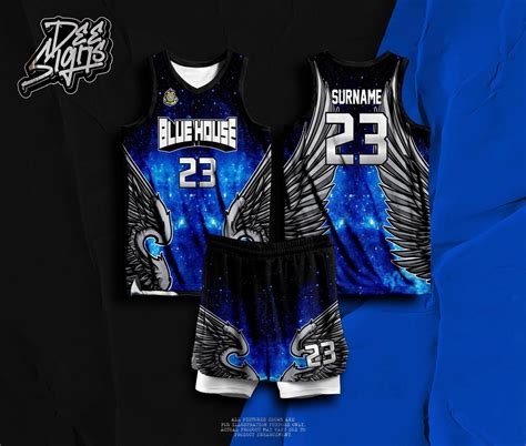 BLUE HOUSE 01 BASKETBALL JERSEY FREE CUSTOMIZE OF NAME AND NUMBER ONLY full sublimation high ...