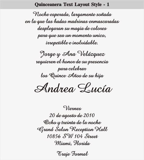 Quinceanera invitation