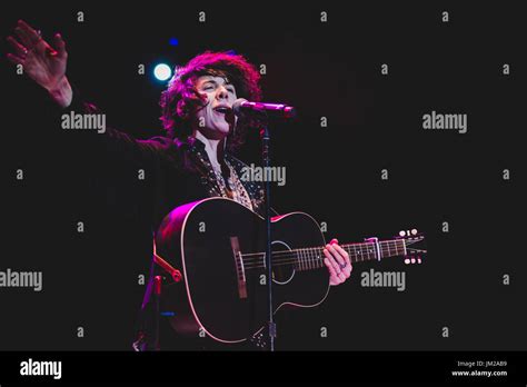 The American singer and songwriter LP performing live on stage at the ...