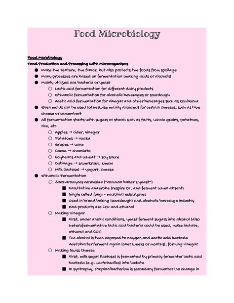 Food Microbiology - Class Lecture Notes - Food Microbiology Food Microbiology Food Production ...