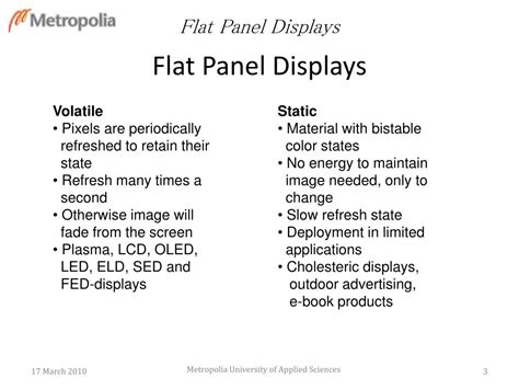 PPT - Flat Panel Displays PowerPoint Presentation, free download - ID ...