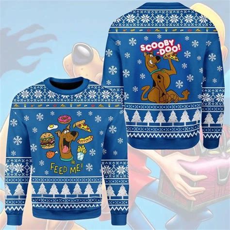 3D Ugly Sweater For Christmas| Scooby-Doo Ugly Christmas Sweater – PSF12953 – Poosify