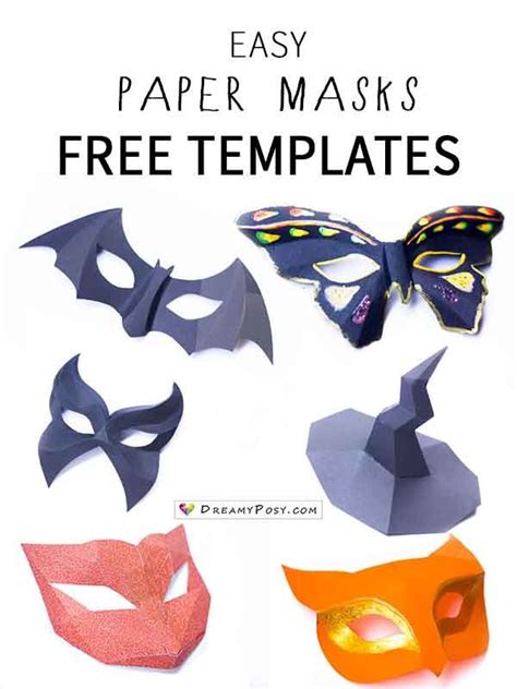 9+Easy Papercraft Mask Template - Kaydensz