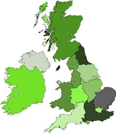 uk map region vector - Clip Art Library