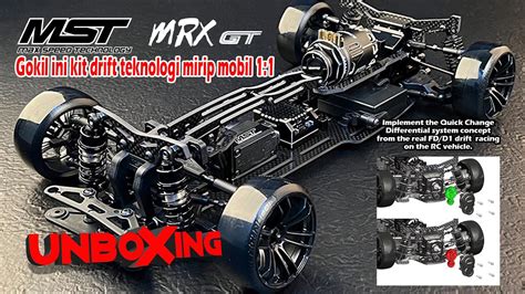 UNBOXING | RC KIT DRIFT PAKE TEKNOLOGI MOBIL DRIFT 1:1 | MST MRX GT 1/ ...