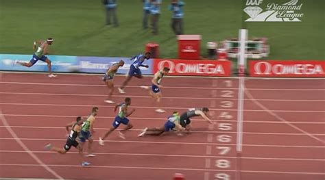 Watch: World Champion trips in 110m hurdles, results in competitor falling and winning | Sports ...