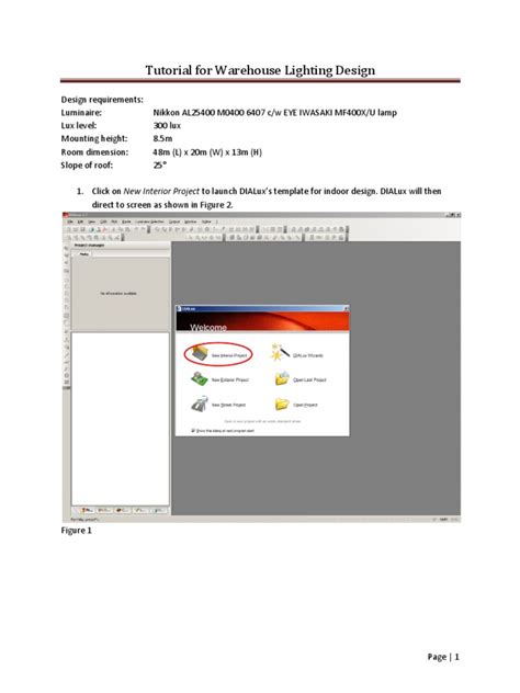Tutorial 1 For Warehouse Lighting Design | PDF | Lighting