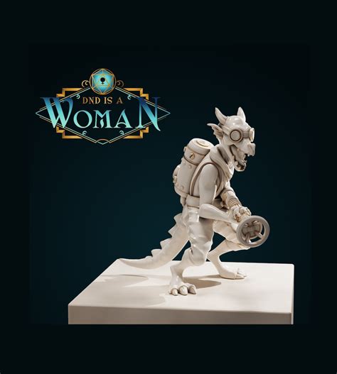 Kobold Artificer Miniature Female Kobold Inventor Lizardfolk - Etsy