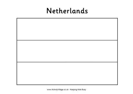 Netherlands Flag Colouring Page | Flag coloring pages, Netherlands flag ...