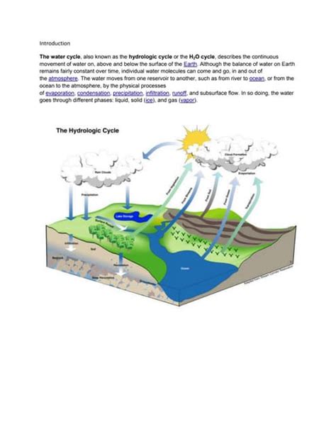 The Water Cycle: Evaporation to Runoff in 40 Characters | PDF