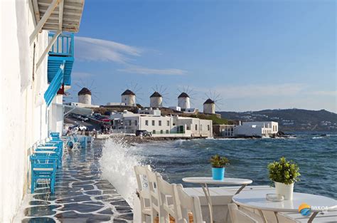 Mykonos island in Cyclades, Greece