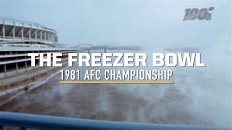 The Freezer Bowl - 1981 AFC Championship