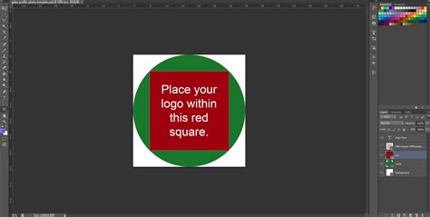 Google Plus Profile Photo Template for Square Logos | FREE Download PSD Photoshop — Andrew ...