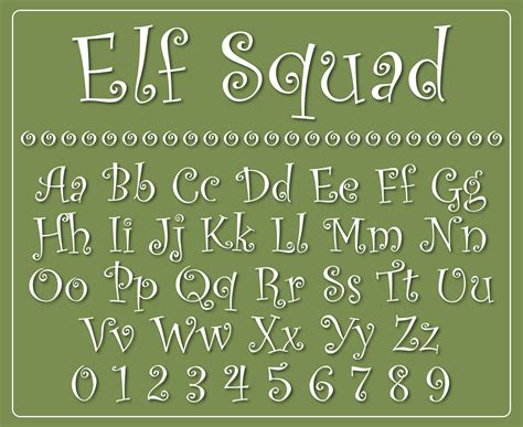 Curly Font Elf Font Curly Cursive Font Curly Script Font Curly - Etsy ...