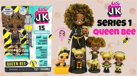 LOL Surprise JK QUEEN BEE Mini Fashion Doll 15 Surprises Series 1 Real Hair New - esmartdxb.com