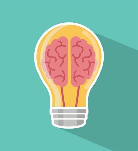 Creative brain light bulb 1886418 Vector Art at Vecteezy