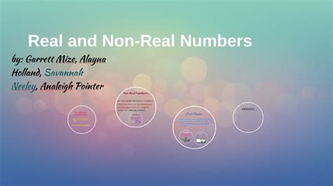 Real and Non-Real Numbers by on Prezi