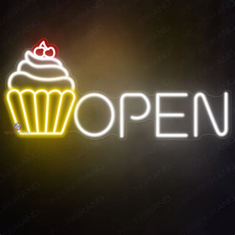 Neon Cupcake Open Sign Business Led Light - NeonGrand