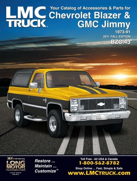 Chevrolet Blazer & GMC Jimmy Chevrolet Blazer ... - LMC Truck