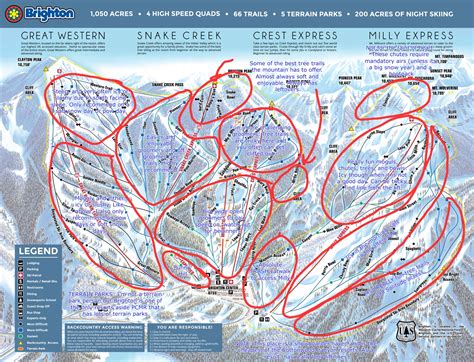 Honest Trail Maps - Brighton Ski Resort : r/skiing