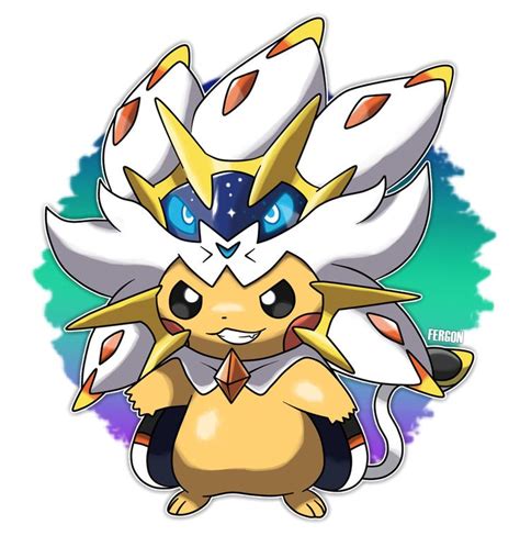 Solgaleo pikachu | Pikachu art, Cute pokemon wallpaper, Pikachu