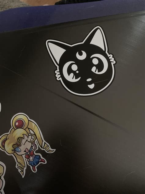 My new laptop stickers! : sailormoon