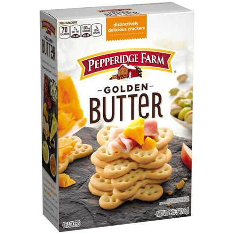 Pepperidge Farm Golden Butter Crackers, 9.75 oz. Box - Walmart.com ...