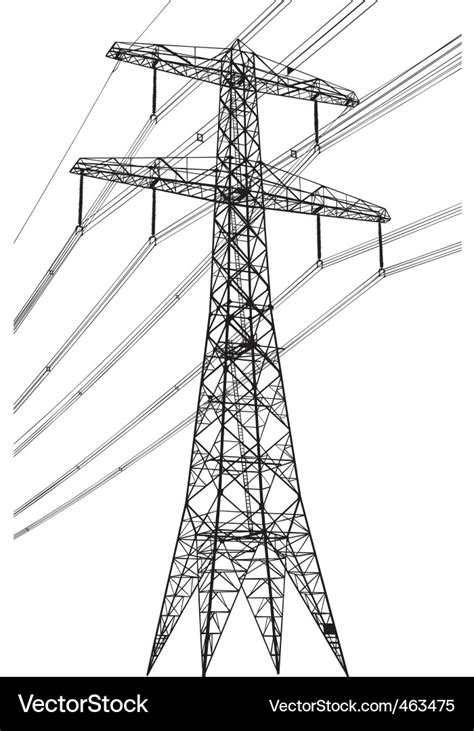 Transmission tower Royalty Free Vector Image - VectorStock