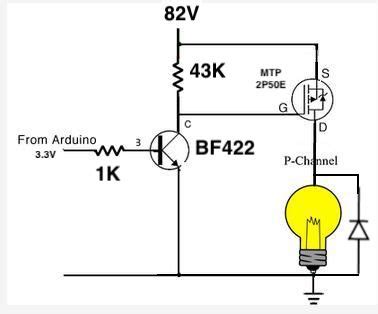 P-Mosfet for high voltage switching - General Electronics - Arduino Forum